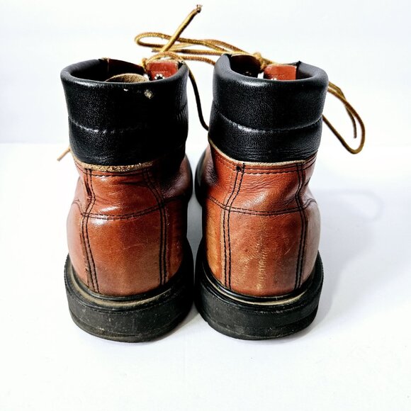 Red Wing Leather SuperSole Moc Toe Ankle Work Boot - Size 8 Vintage Red Wings - Picture 4 of 8